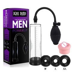 Effective Penis Pump: Enlargement Vacuum Dick Extender for Men, Sex Toy to Increase Length and Enlarger, Male Training Erotic Adult Sexy Product