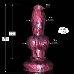 8.27" Wolf Dildo with 4 Knots - Realistic Design for Ultimate Stimulation