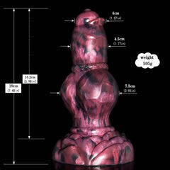 8.27" Wolf Dildo with 4 Knots - Realistic Design for Ultimate Stimulation