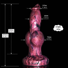 8.27" Wolf Dildo with 4 Knots - Realistic Design for Ultimate Stimulation