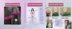 76-Pound 1.68-Meter Silicone Doll with Electric Clamping and Suction