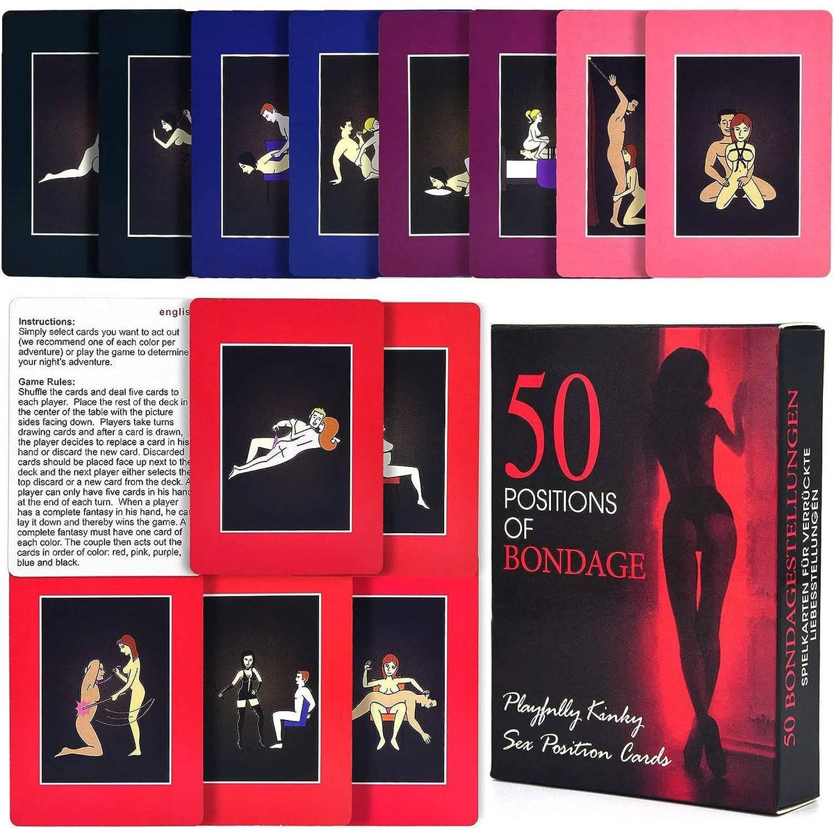 The Hottest Sex Positions: Adult Sexual Position Cards - Illustrated with Pictures for Date-Night Fun Games to Enhance Relationships - Passion Pulse Adult