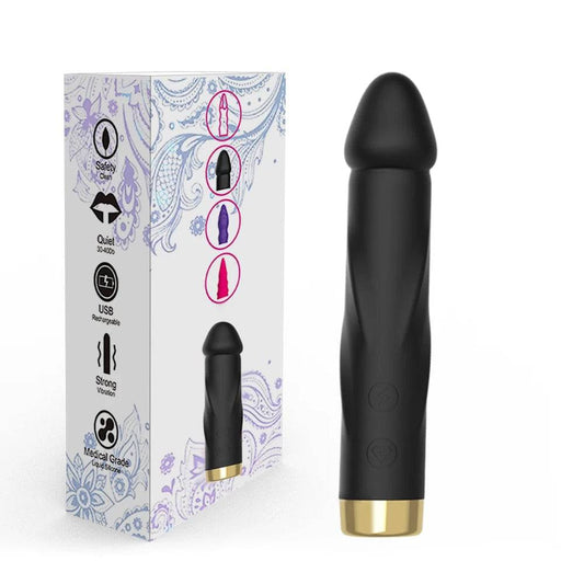 10-Mode Realistic Silicone Dildo Vibrator