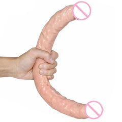 42*4cm Double Dildos Realistic Double Headed Phallus Stimulation of Vagina and Anus Long Penis Dick Sex Toys for Women Lesbian