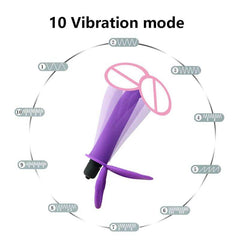 DualFlex Double Penetration Dildo with Vibrating Anal Beads - G-Spot and Prostate Massager for Women, Men, and Couples for Enhanced Intimacy and Pleasure