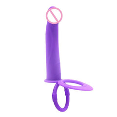 DualFlex Double Penetration Dildo with Vibrating Anal Beads - G-Spot and Prostate Massager for Women, Men, and Couples for Enhanced Intimacy and Pleasure