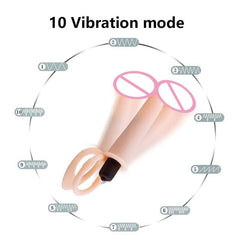 DualFlex Double Penetration Dildo with Vibrating Anal Beads - G-Spot and Prostate Massager for Women, Men, and Couples for Enhanced Intimacy and Pleasure