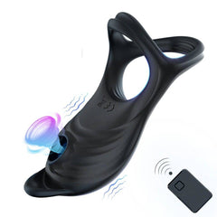 Remote Control Penis Ring Vibrator: Clitoris Stimulator & Cock Ring Enlargement Sex Toy for Men & Couples