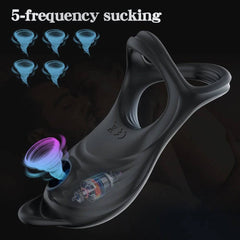 Remote Control Penis Ring Vibrator: Clitoris Stimulator & Cock Ring Enlargement Sex Toy for Men & Couples