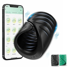 Male Masturbator: Penis Training Glans Trainer Stimulator Vibrator with APP Control, Delay Cock Ring Glans Trainer for Men - Passion Pulse Adult