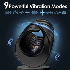 Male Masturbator: Penis Training Glans Trainer Stimulator Vibrator with APP Control, Delay Cock Ring Glans Trainer for Men - Passion Pulse Adult