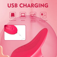 USB Rechargeable Finger Ring Vibrator