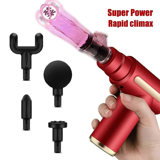 Portable Automatic Dildo Vibrator – Multi-Speed Fascial Massage Gun for Enhanced Pleasure