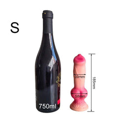 Realistic Huge Dog Dildo – Silicone Anal Plug with Suction Cup for Men & Women