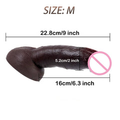 Realistic Silicone Dildo with Suction Cup - Soft & Flexible Adult Toy