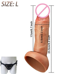 Realistic Silicone Dildo with Suction Cup - Soft & Flexible Adult Toy