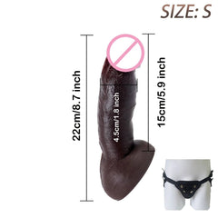 Realistic Silicone Dildo with Suction Cup - Soft & Flexible Adult Toy