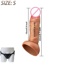 Realistic Silicone Dildo with Suction Cup - Soft & Flexible Adult Toy