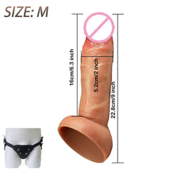 Realistic Silicone Dildo with Suction Cup - Soft & Flexible Adult Toy