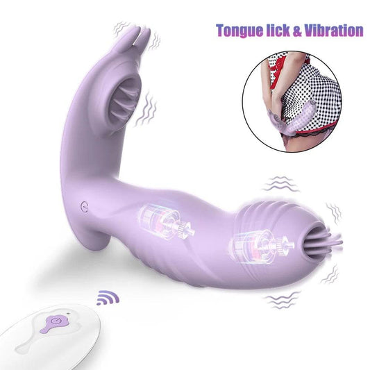 3-in-1 Dildo Vibrator for Women: Wireless Remote Control, Clitoris Stimulator, Sex Toy for Couples - Adult 18+