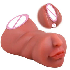 3-in-1 Silicone Adult Sex Toy Doll: Artificial Vagina, Ass, and Mouth - Male Masturbation Pocket Pussy