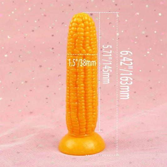 6.4" Corn Dildo – Soft Silicone Anal & Vaginal Plug with Knobs for Stimulating Pleasure