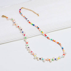 Bohemian Beaded Candy-colored Necklace