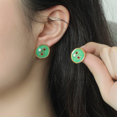 Enamel New Chinese Style Earrings