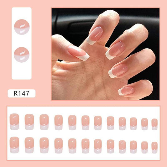 French nail tips French false nails wearable nail art nail stickers