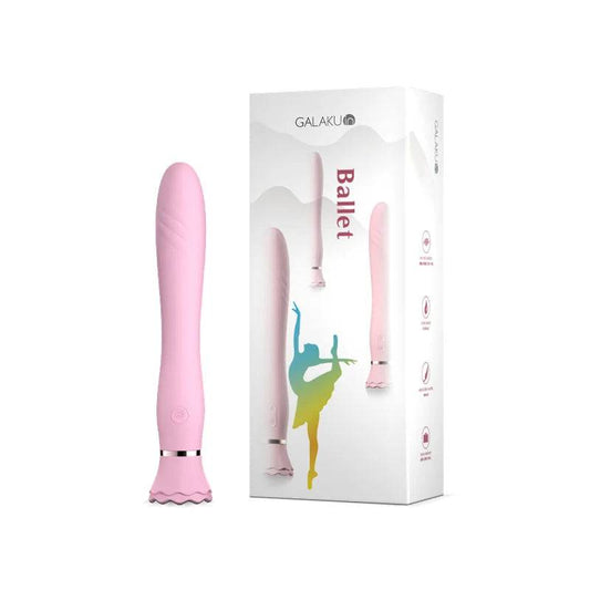 GALAKU Ballet Heating AV Vibrator with Suction Cup