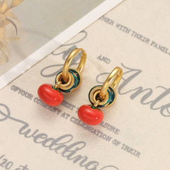 Persimmon Ruyi New Chinese Style Earrings