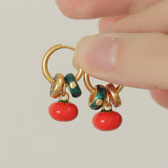 Persimmon Ruyi New Chinese Style Earrings