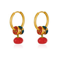 Persimmon Ruyi New Chinese Style Earrings