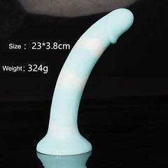 Little Thin Realistic Dildo – Soft Silicone Beginner’s Anal Toy with Heart-Shaped Suction Cup