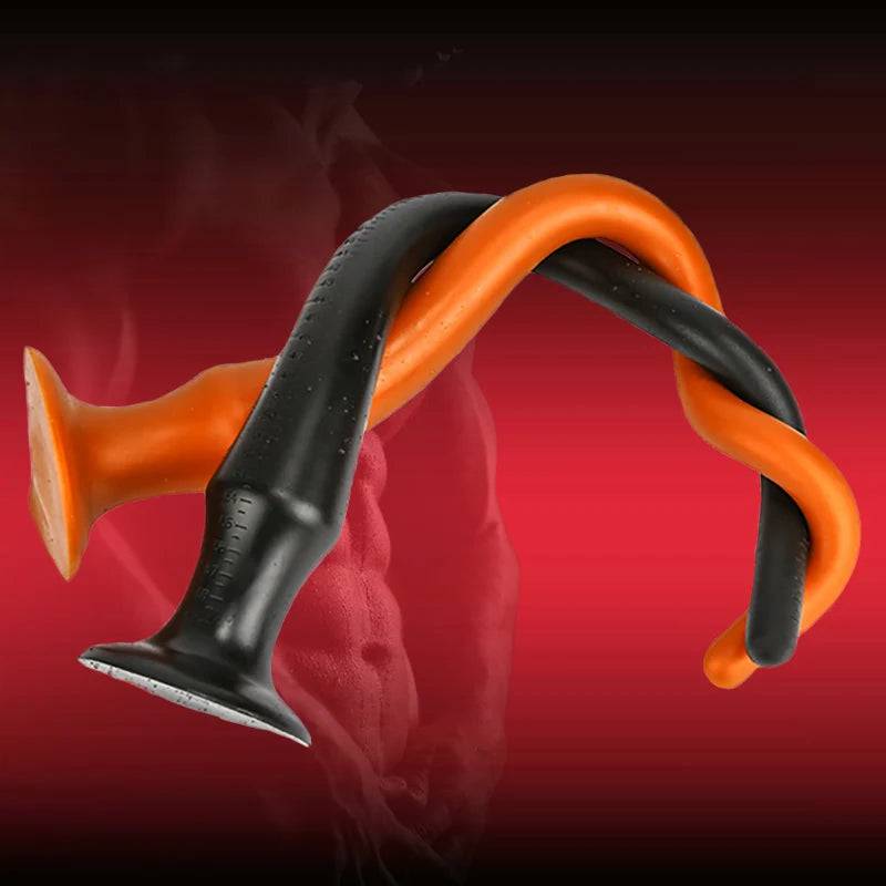 Super Long Flexible Silicone Anal Plug and Dildo - Prostate Massager and Dilator for Men, Women, and Couples for Deep Exploration and Sensual Play - Passion Pulse Adult