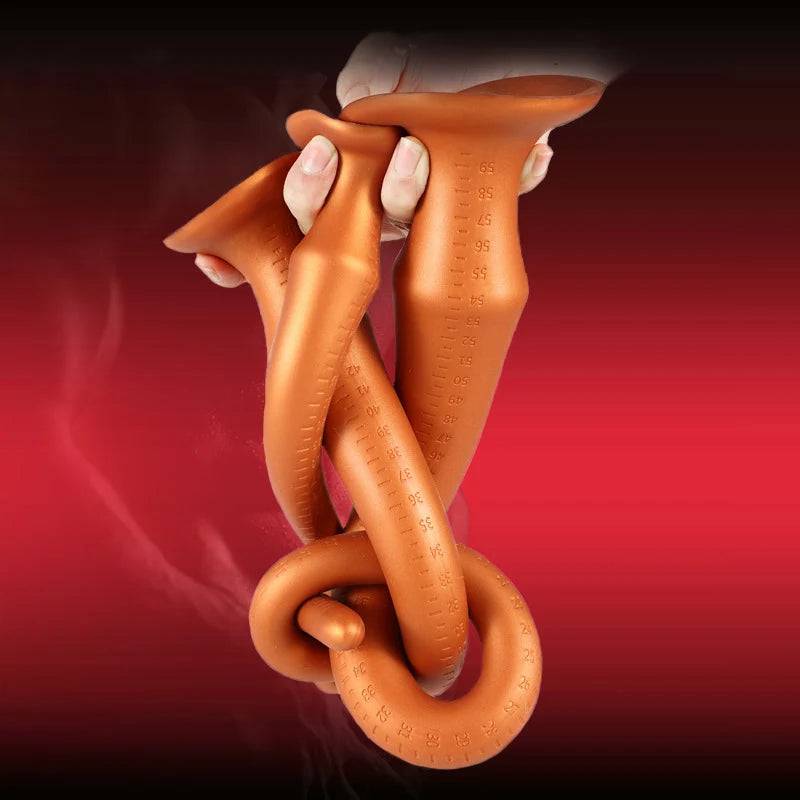 Super Long Flexible Silicone Anal Plug and Dildo - Prostate Massager and Dilator for Men, Women, and Couples for Deep Exploration and Sensual Play - Passion Pulse Adult