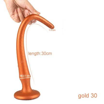 Super Long Flexible Silicone Anal Plug and Dildo - Prostate Massager and Dilator for Men, Women, and Couples for Deep Exploration and Sensual Play - Passion Pulse Adult