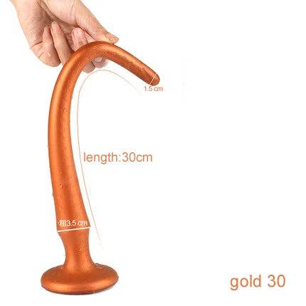 Super Long Flexible Silicone Anal Plug and Dildo - Prostate Massager and Dilator for Men, Women, and Couples for Deep Exploration and Sensual Play