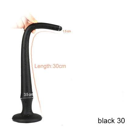 Super Long Flexible Silicone Anal Plug and Dildo - Prostate Massager and Dilator for Men, Women, and Couples for Deep Exploration and Sensual Play - Passion Pulse Adult
