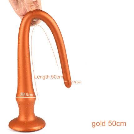 Super Long Flexible Silicone Anal Plug and Dildo - Prostate Massager and Dilator for Men, Women, and Couples for Deep Exploration and Sensual Play - Passion Pulse Adult