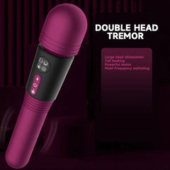 Double-Headed Women's Vibrator: AV Magic Wand, G-Spot and Vagina Nipple Stimulator, Dildo Erotic Masturbator Massage - Sex Toy for Couples