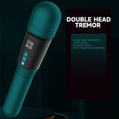 Double-Headed Women's Vibrator: AV Magic Wand, G-Spot and Vagina Nipple Stimulator, Dildo Erotic Masturbator Massage - Sex Toy for Couples