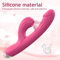 Rabbit Sucker G-Spot Vibrator for Women: 20 Powerful Modes, Clit and Vagina Stimulator, Anal Plug Dildo - Adult Sex Toy for Females