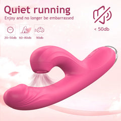 Rabbit Sucker G-Spot Vibrator for Women: 20 Powerful Modes, Clit and Vagina Stimulator, Anal Plug Dildo - Adult Sex Toy for Females