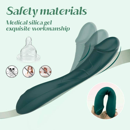 Soft Silicone Vibrator: Powerful Dildo & 10-Speed Clitoris Stimulator for Women