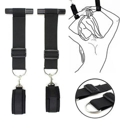 Over-the-Door Bondage Restraints with Adjustable Shackles - BDSM Door Swing for Erotic Roleplay and Fetish Games for Couples