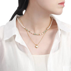 Double-layer Freshwater Pearl Necklace