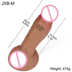 Realistic Soft Silicone Dildo with Suction Cup - Big & Affordable Pleasure