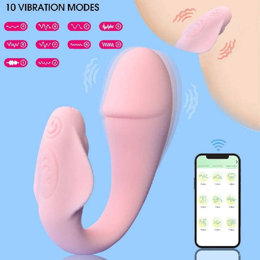 Wireless Bluetooth APP Vibrator for Women: Clitoris Stimulator, Remote Control Egg, Wearable G-Spot Massager - Adult Panties Sex Toy