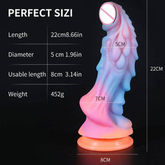 Luminous Monster Horse Dildo – Large Anal Plug for Women